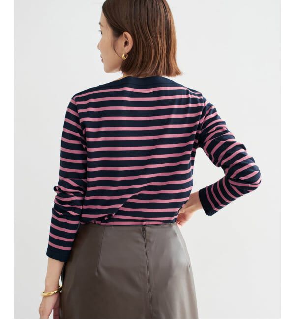 IENA「《追加2》SEATTLEボーダープルオーバー」|ニット・セーター|