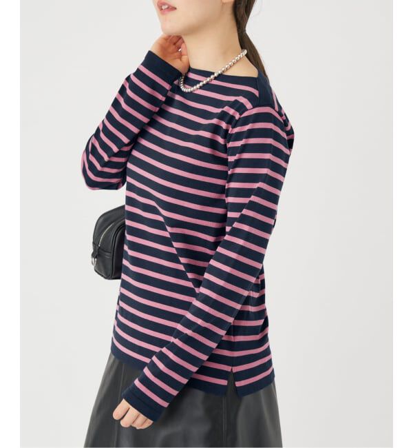 IENA「《追加2》SEATTLEボーダープルオーバー」|ニット・セーター|