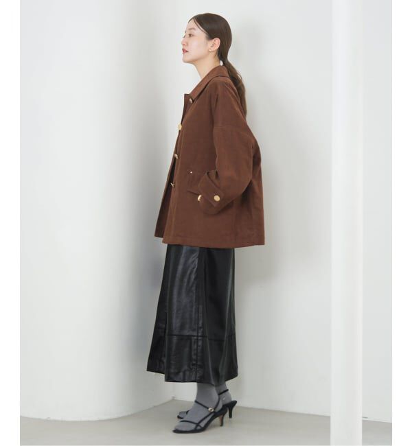 IENA「フェイクレザーフレアスカート」|スカート|