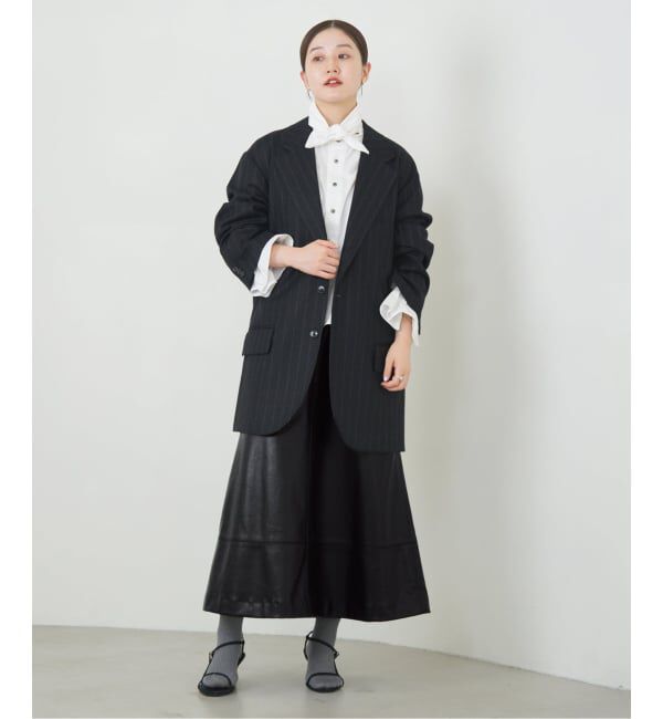 IENA「フェイクレザーフレアスカート」|スカート|