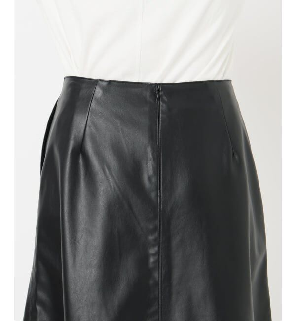 IENA「フェイクレザーフレアスカート」|スカート|