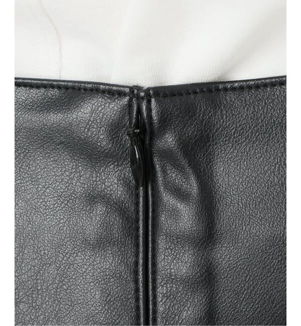 IENA「フェイクレザーフレアスカート」|スカート|