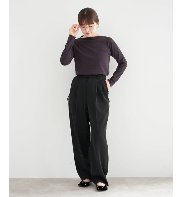 IENA「《追加5》サスペンダーツイルパンツ」|スラックス|