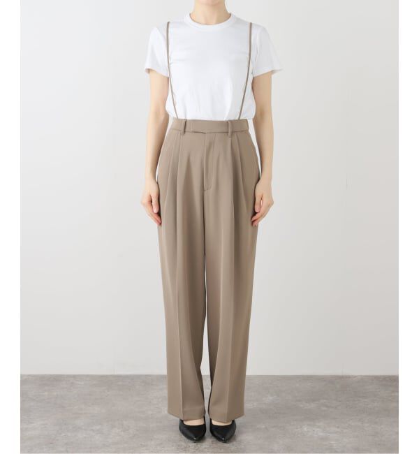 IENA「《追加5》サスペンダーツイルパンツ」|スラックス|