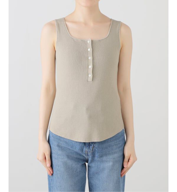 IENA「ワッフルヘンリーノースリーブ」|Tシャツ・カットソー|