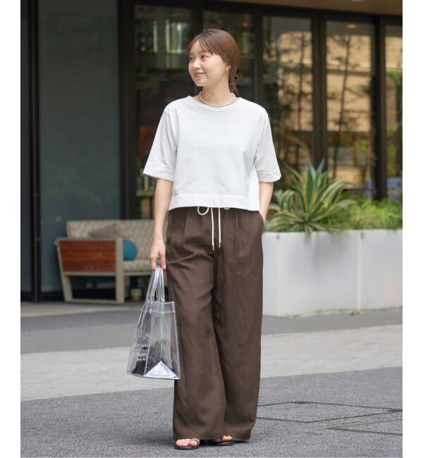 IENA「レーヨンリネンタンブラーイージーパンツ」|その他|