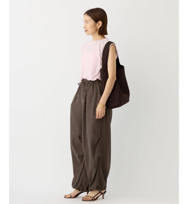 IENA「《追加》ATON/エイトン FRESCA SINGLE JERSEY ノースリーブ」|Tシャツ・カットソー|