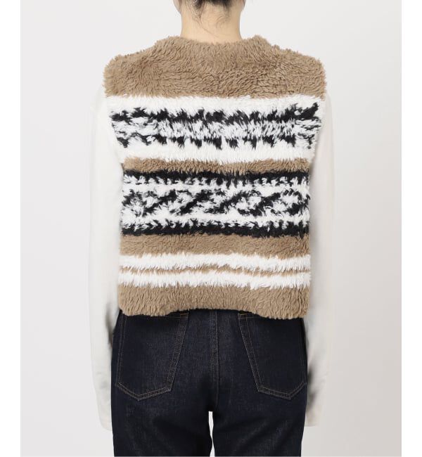 SLOBE IENA「《WEB限定/追加》フェイクファーニットベスト」|ベスト・ジレ|