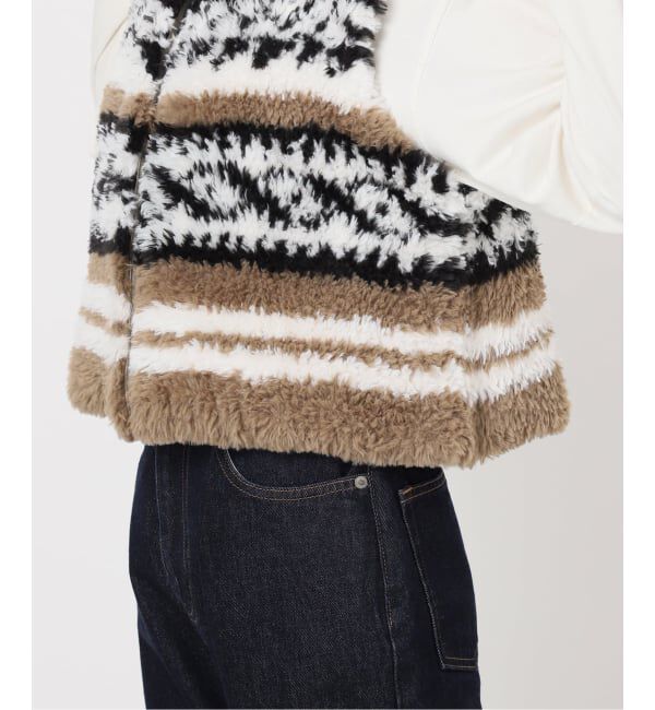 SLOBE IENA「《WEB限定/追加》フェイクファーニットベスト」|ベスト・ジレ|