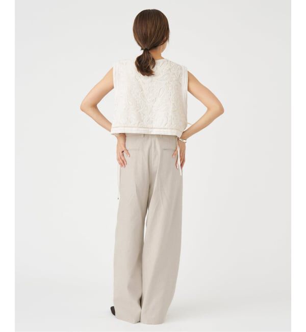 IENA「コード刺繍ジレ」|ベスト・ジレ|