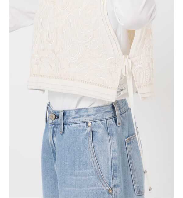 IENA「コード刺繍ジレ」|ベスト・ジレ|