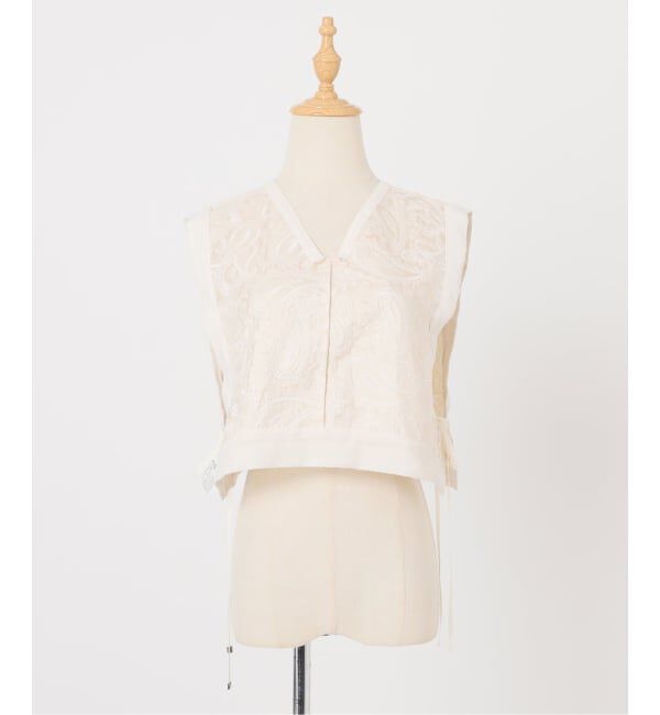 IENA「コード刺繍ジレ」|ベスト・ジレ|