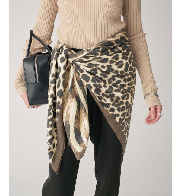 VERMEIL par iena「manipuri マニプリ ストール  ゼブラジラフ 0153333022」|ストール|