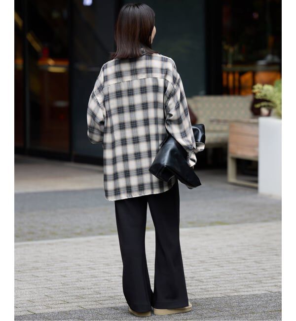 SLOBE IENA「《追加》ビエラチェックルーズシャツ」|シャツ・ブラウス|