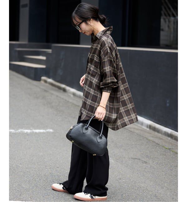 SLOBE IENA「《追加》ビエラチェックルーズシャツ」|シャツ・ブラウス|