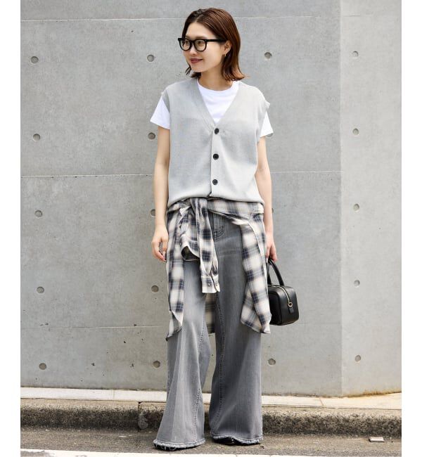 SLOBE IENA「《追加》ビエラチェックルーズシャツ」|シャツ・ブラウス|