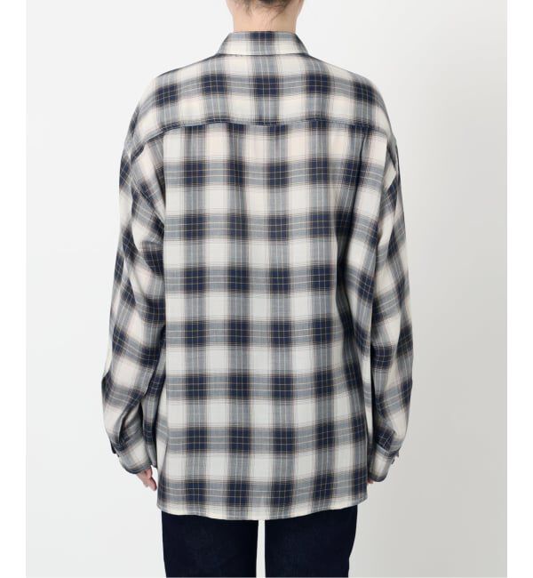 SLOBE IENA「《追加》ビエラチェックルーズシャツ」|シャツ・ブラウス|