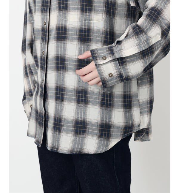 SLOBE IENA「《追加》ビエラチェックルーズシャツ」|シャツ・ブラウス|