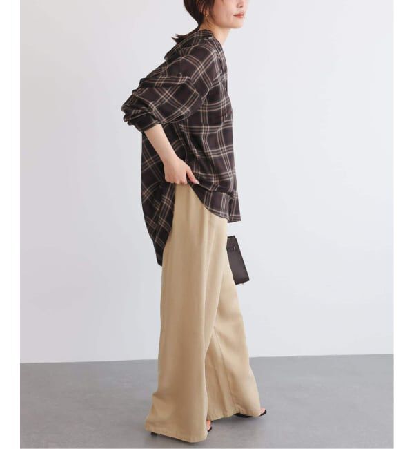 SLOBE IENA「《WEB・一部店舗限定/追加2》ビエラチェックルーズシャツ」|シャツ・ブラウス|