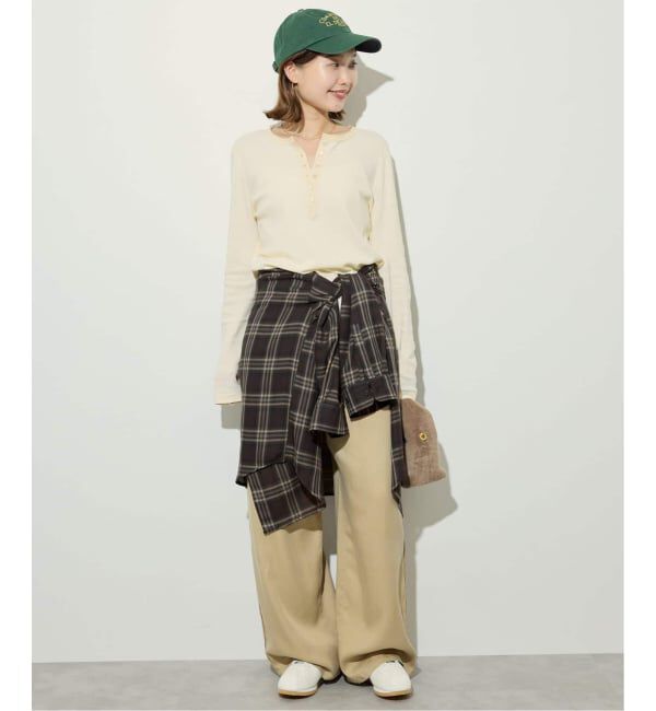 SLOBE IENA「《WEB・一部店舗限定/追加2》ビエラチェックルーズシャツ」|シャツ・ブラウス|