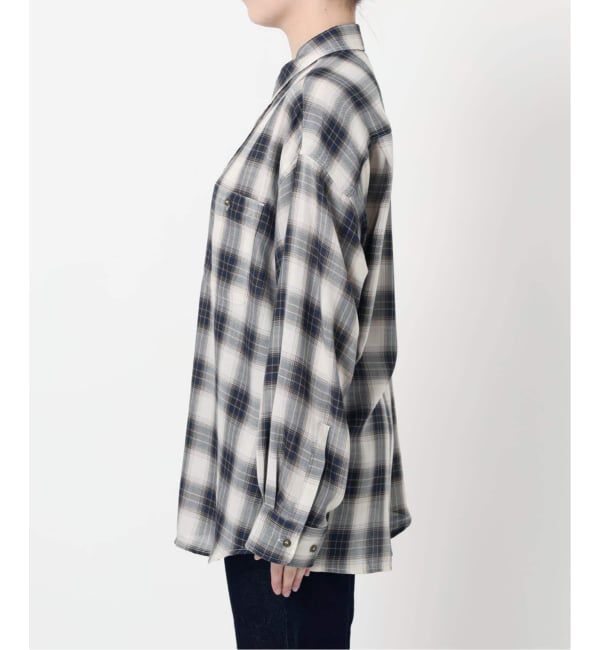 SLOBE IENA「《WEB・一部店舗限定/追加2》ビエラチェックルーズシャツ」|シャツ・ブラウス|