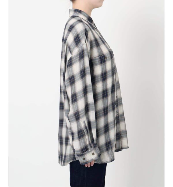 SLOBE IENA「《WEB・一部店舗限定/追加2》ビエラチェックルーズシャツ」|シャツ・ブラウス|