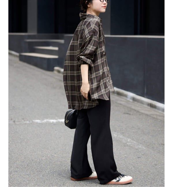 SLOBE IENA「《WEB・一部店舗限定/追加2》ビエラチェックルーズシャツ」|シャツ・ブラウス|