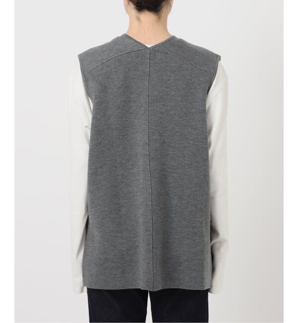 SLOBE IENA「《WEB限定/追加2》ダブルフェイスニットベスト」|ベスト・ジレ|