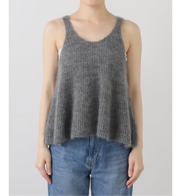 IENA「モヘヤミックスフレアタンク」|ベスト・ジレ|