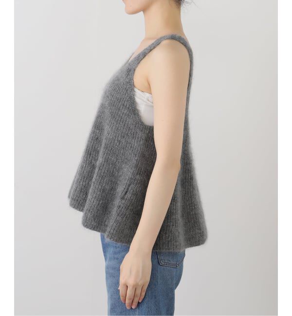 IENA「モヘヤミックスフレアタンク」|ベスト・ジレ|