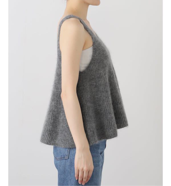 IENA「モヘヤミックスフレアタンク」|ベスト・ジレ|