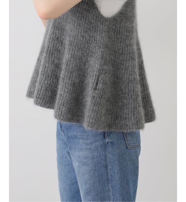 IENA「モヘヤミックスフレアタンク」|ベスト・ジレ|