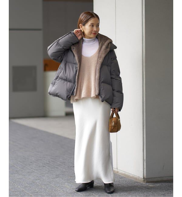 IENA「モヘヤミックスフレアタンク」|ベスト・ジレ|