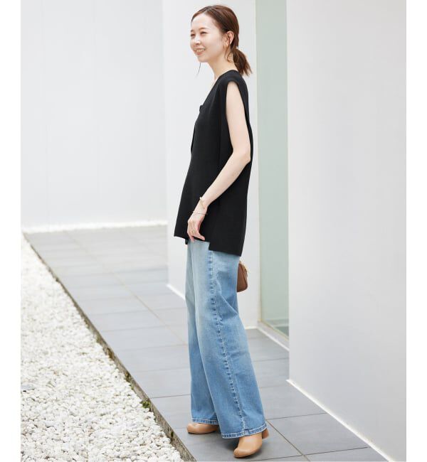 SLOBE IENA「《WEB限定/追加3》ダブルフェイスニットベスト」|ベスト・ジレ|