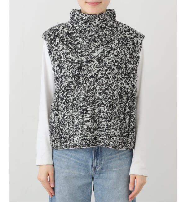 IENA「ハンドニットARANジレ」|ベスト・ジレ|