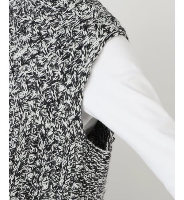 IENA「ハンドニットARANジレ」|ベスト・ジレ|