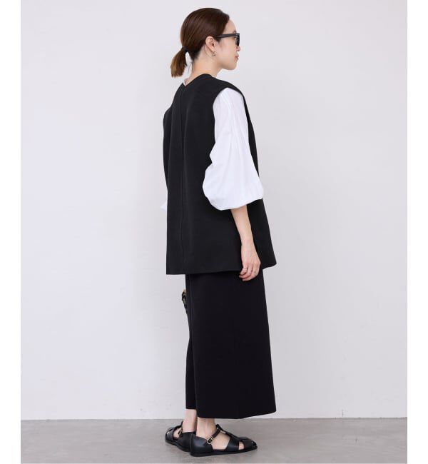 SLOBE IENA「《予約》ダブルフェイスコットンニットベスト」|ベスト・ジレ|