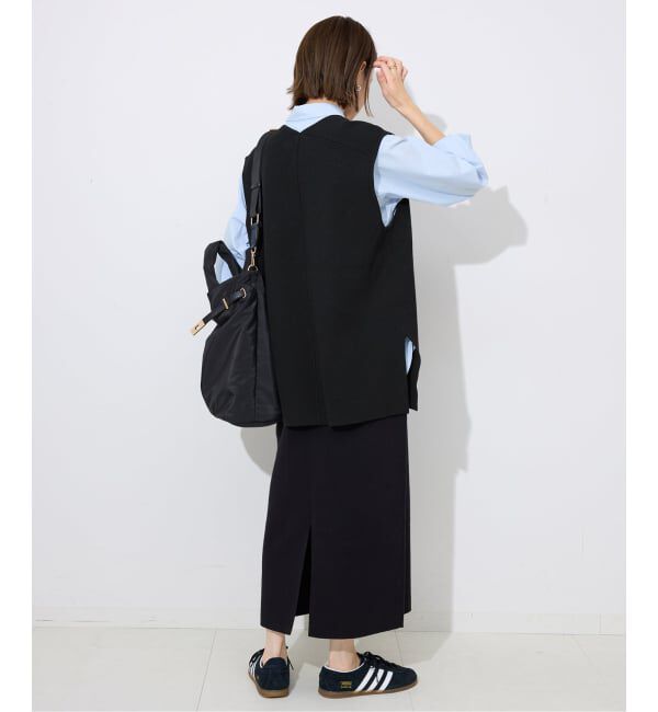 SLOBE IENA「《予約》ダブルフェイスコットンニットベスト」|ベスト・ジレ|