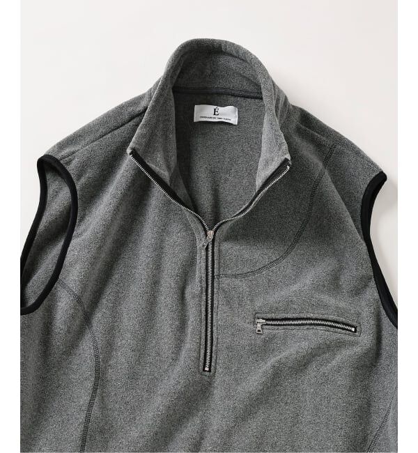 EDIFICE「E. TanC(タンク) POLARTEC HALF ZIP SEAMED ベスト」|ベスト・ジレ|