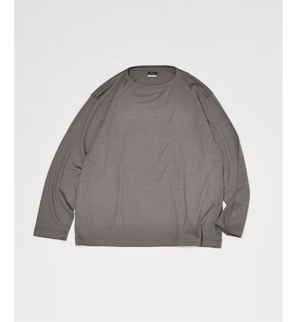 EDIFICE「【L`etiquette &times; EDIFICE】ウール ボート ネック Tシャツ」|Tシャツ・カットソー|