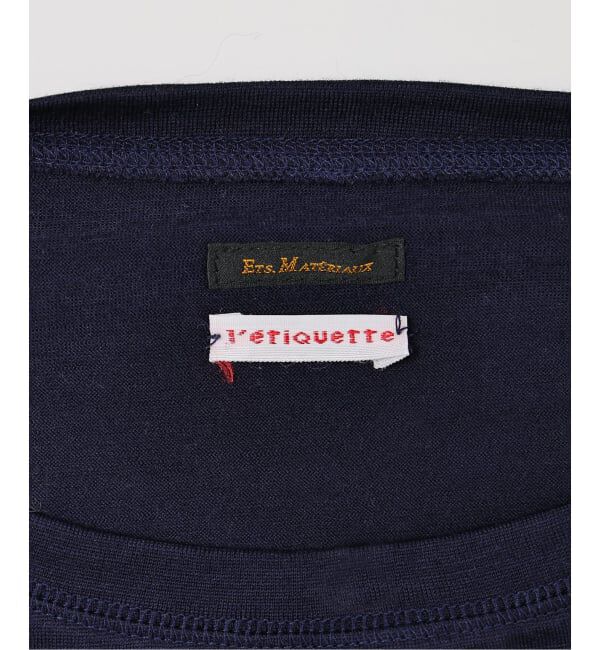 EDIFICE「【L`etiquette &times; EDIFICE】ウール ボート ネック Tシャツ」|Tシャツ・カットソー|