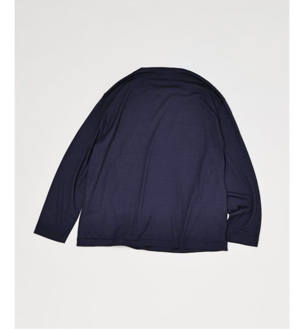 EDIFICE「【L`etiquette &times; EDIFICE】ウール ボート ネック Tシャツ」|Tシャツ・カットソー|