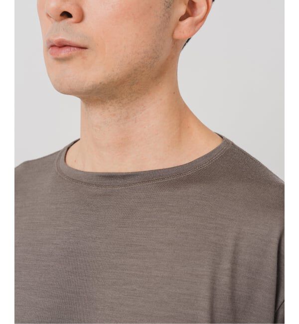 EDIFICE「【L`etiquette &times; EDIFICE】ウール ボート ネック Tシャツ」|Tシャツ・カットソー|