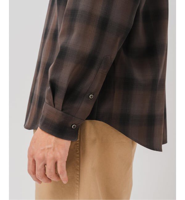 EDIFICE「SUPER 120&rsquo;s ウール チェック レギュラー シャツ」|シャツ・ブラウス|