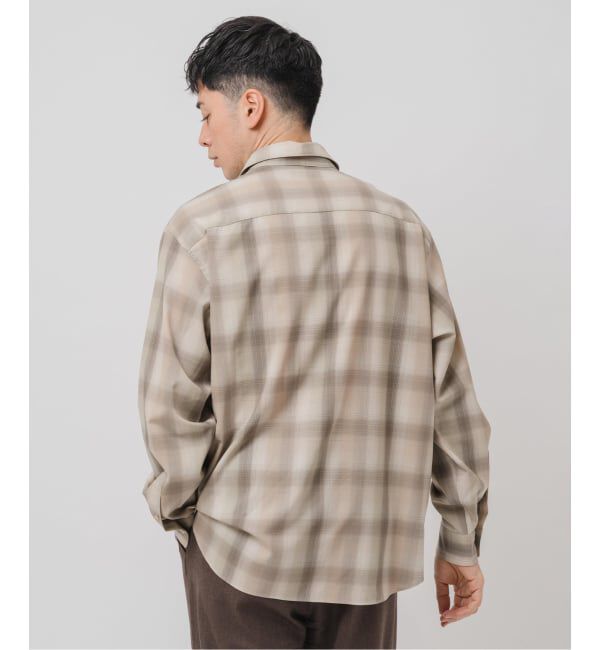 EDIFICE「SUPER 120&rsquo;s ウール チェック レギュラー シャツ」|シャツ・ブラウス|