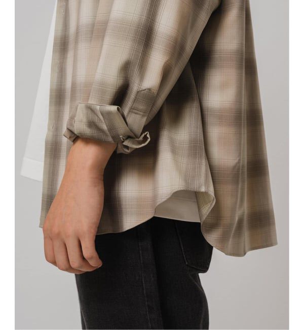 EDIFICE「SUPER 120&rsquo;s ウール チェック レギュラー シャツ」|シャツ・ブラウス|