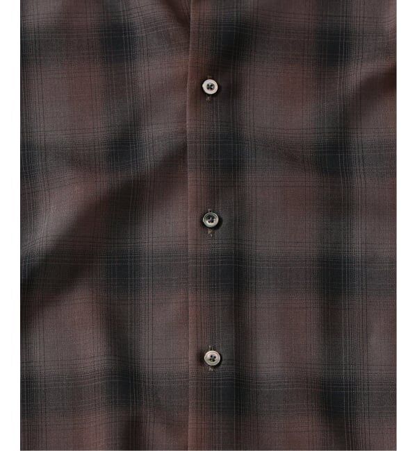 EDIFICE「SUPER 120&rsquo;s ウール チェック レギュラー シャツ」|シャツ・ブラウス|