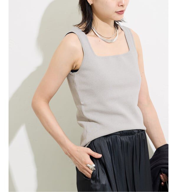 JOURNAL STANDARD「《追加3》スクエアネックニットタンク」|タンクトップ|