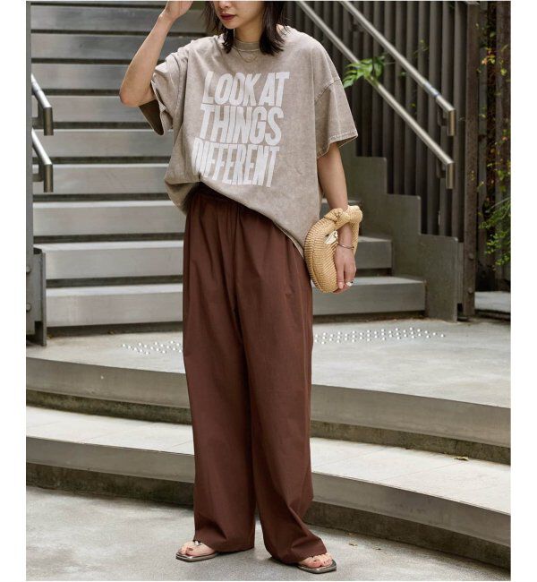 JOURNAL STANDARD「《追加4》【撥水/接触冷感/洗える/UVカット】リネンナイロンストレッチワイドパンツ」|その他|