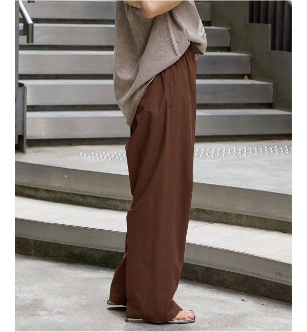 JOURNAL STANDARD「《追加4》【撥水/接触冷感/洗える/UVカット】リネンナイロンストレッチワイドパンツ」|その他|